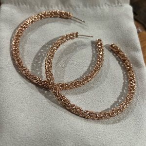 Kendra Scott Maggie hoop earrings Rose Gold